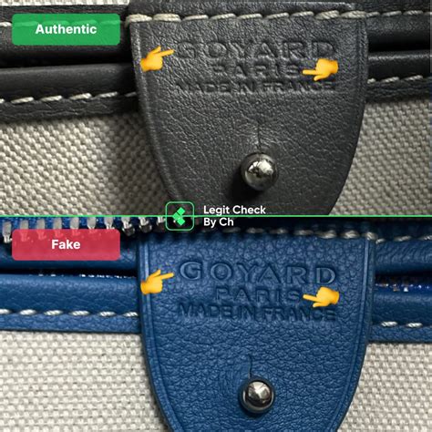 goyard bag fake vs real|genuine goyard bag.